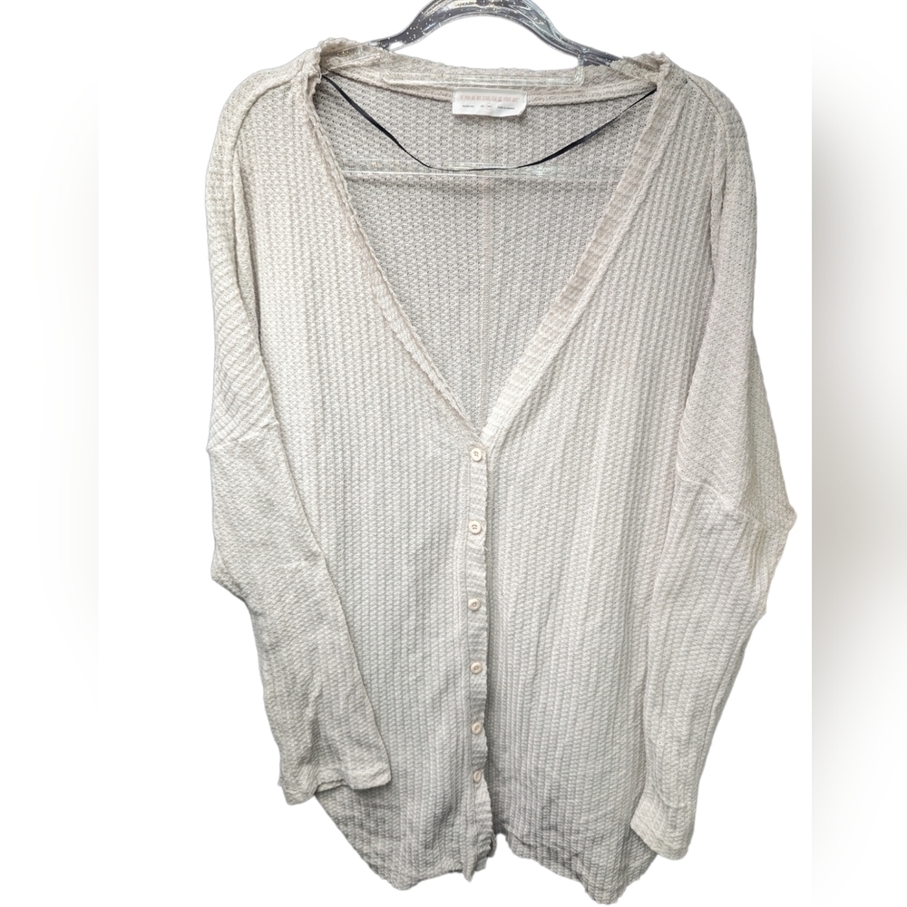 Double Zero Waffle Knit Cardigan Sz 2XL